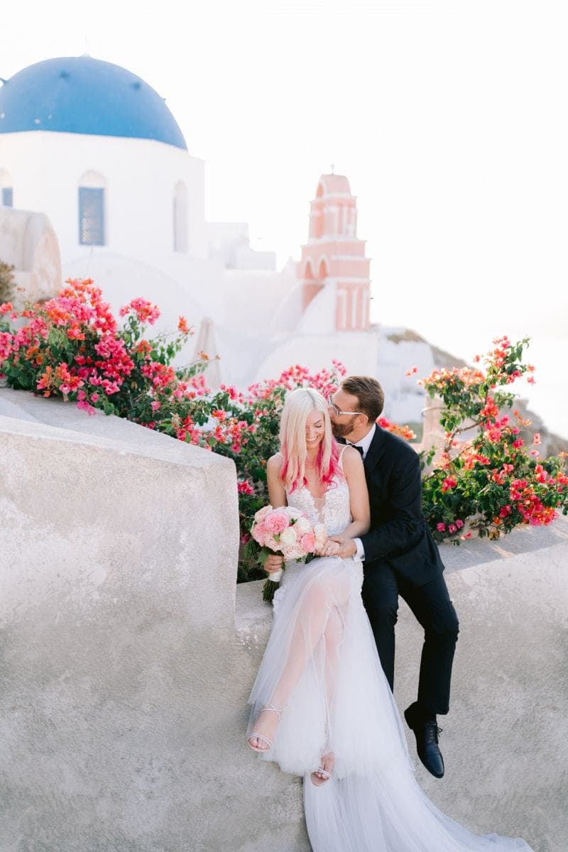 Chelsea & Jayse in Santorini, photo 1